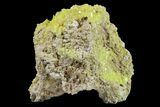 Yellow Sulfur Crystals on Matrix - Steamboat Springs, Nevada #154344-1